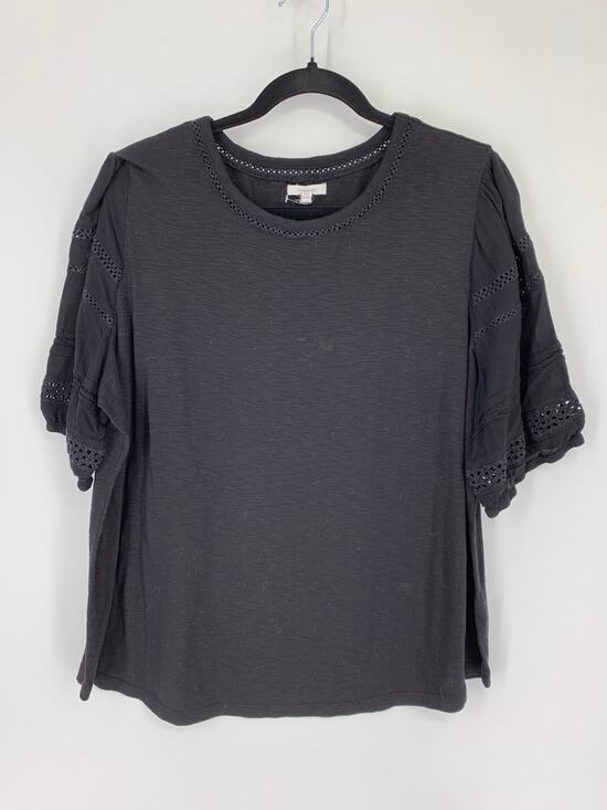 Maurices Tops - Maurice Top Women's Size Large Lightweight T-Shirt Short Sleeve Solid Black